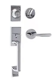 Sure-Loc KN507-R-TR Koln Sectional Single Cylinder Keyed Entry - Chrome