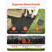 Rubber Mulch Mat Landscape Pathway 96x22in Durable Eco Friendly Ground Cover