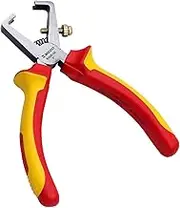 WEDO VDE 1000V Insulated Pliers,Wire Stripping Pliers, Injection Pliers with Chrome Vanadium Steel Body and Dual Material Anti-Slip Handles - IN506-6 inch