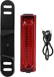 Tail Light Rechargeable for Bike - USB Charging LED Rear Bike Light with Rubber Strap | Bicycles Accessories for Outdoor Urban Roads Suburbs