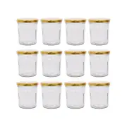 Argon Tableware Glass Jam Jars - 310ml - Pack of 12