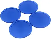 Totority 20pcs Air Hockey Pucks Durable Blue Mini Ice Hockey Accessories for Outdoor Games Includes Ergonomic Paddles for Enhanced Play Experience