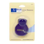 Birch Scissor Sharpener - small plastic tool 5cm high x 3.5cm wide. Blade inside