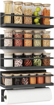 Magnetic Spice Rack for Refrigerator Magnetic Fridge Shelf for Kitchen Spice Org