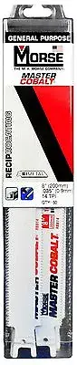 MORSE Master Cobalt Reciprocating Saw Blade 8" x 3/4" 14TPI RB814T50 (50 pack)