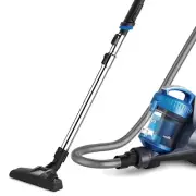 WhirlWind Bagless Canister Vacuum - Lightweight 2.5L Multi-Surface Cleaner, Blue