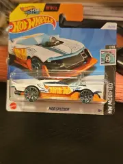 Hot Wheels MOD SPEEDER from HW Modified Series Let's Race Card White 1/10