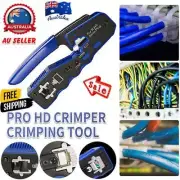 RJ45 EZ Crimper Cat5e 6 7 HD Pass Through Network Connector Crimping LAN Tool EV