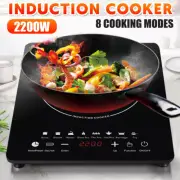Induction Cooktop Portable 2200W Electric Stove Ceramic Hotplate Touch Cooker
