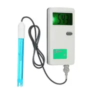 pH Meter High Precision Portable pH Tester Backlight Display Water Quality Tester for Laboratory white