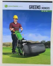 2001 John Deere Golf Green Walk Mowers 180C 220C 260C Dealer Sales Brochure