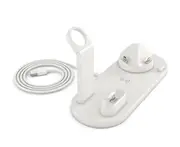 Qi Wireless Charger Stand Dock for Apple Watch 5 4 3 2 1 iPhone 11 Xs Xr 8 Plus Airpods Pro 10W Wireless Fast Charging Station - Charge Dock White