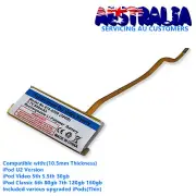 Replacement Battery for iPod 5th 5.5th Gen Video 30GB 7th Gen Classic 120 160GB