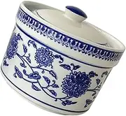 CIYODO Blue White Porcelain Chili Pot Condiment Storage Salt Jar Celadon Porcelain Seasoning Jar Home Kitchenware Pepper Pot