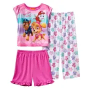 Paw Patrol Skye, Chase & Marshall "Pawsome Pups!" 3-pc. Pajama Set 3T or 4T NWT
