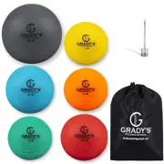 Plyo Weighted Ball Set with Seams and Carrying Case 32, 21, 14, 7, 5, 3.5oz