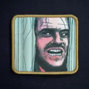 HERE’S JOHNNY The Shining Jack Nicholson Torrance Printed Patch Badge Hook-Loop