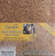 Quickfix 30x30cm Cork Pin-Board Tiles Pk4