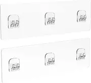 Prana HQ Adhesive Sticker for Shower Caddy 2 Pack -Heavy Duty Wall Mount Replacement Adhesive Hooks for Kitchen Spice Racks,Bathroom Shelves