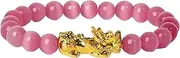 [Generic] Opal bracelet Vanthai Le - Stone Feng Shui Bracelet Men Wealth Bead Gold Plated Color Pi Yao Dragon Charm Elastic Jewelry 4