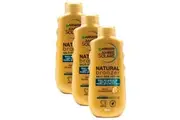 3PK Garnier 200ml Medium Self Tan Lotion Bottle Natural Bronzer Vit E Nourishing