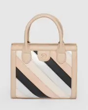 Multi Colour Louella Panel Tote Bag