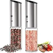 Kitchen Tools Electric Pepper Grinder or Salt Mill USB Rechargeable Automatic Pepper Mill Salt and Pepper Grinder Set Kitchen Spice Grinder High Quality
