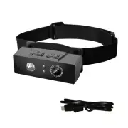 2 in 1 Head-mounted Action Camera 1080P HD Outdoor Sports Camcorder w/ LED Light