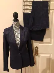BNWT 3 Pieces Patrizia Pepe Women’s Blazer Skirt & Pants Suit Dark Sz 42/44 IT