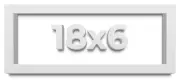 18x6 Shadow Box High Gloss White Display Frame | 1.625 Inches Deep | 1 Inch Moul