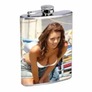 Latina Pin Up Girls D1 Flask 8oz Stainless Steel Hip Drinking Whiskey