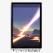 Pixel Art Poster - Pure Outland (8 Bit Psychedelic Trippy Video Game Print)
