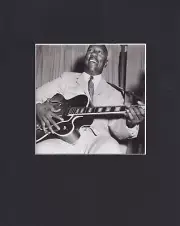 8X10" Matted Print Jazz Musician Picture: Wes Montgomery, Jazz Guitar