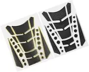 2pcs Motorcycle Stickers Gas Cap Decal Tank Pad Protector Protection Decals Motorcycle Accessories Motorbike Stickers Motorcycle Tank Decals Three-dimensional Soft Glue
