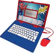 Lexibook JC598SPi10 Disney Spiderman - Learning Computer Bilingual French/Dutch - Toy for Girls with 124 Activities for Learning, Fun and Playing Piano - Red/Blue