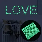 Polka Dot Luminous Stickers Bedroom Children's Room Home Decoration Wall Sticker