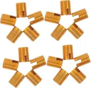 20pcs Self-Tapping Braces Embedment Nuts Furniture Screw in Nut Female Thread Nut Fastener for Wood Furniture Inserts for Molding Thread Reinforce Repair Tool Hardware Nuts