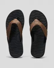 [Kustom] Kustom Men's Quest Flip Flops Slippers in Choc Brown Size 6 6 Choc Brown