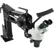 VEVOR Micro Inlaid Mirror Multi-Directional Microscope with Spring Bracket 7X-45X Multi-Directional Micro-Setting Microscope Microscope Gem Diamond Se