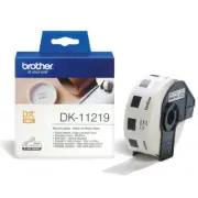 Brother GENUINE 11219 DK-11219 Label Roll Black on White 12 x 12mm 1200 Lables
