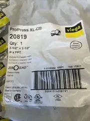 Viega 20819 ProPress XL-C Copper Adapter, P x FPT FNFP