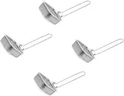 Cabilock 4pcs Stainless Steel Colander Drain Rack Meat Strainer Net for Kitchen Cooking Food Strainer Basket