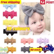 Baby Toddler Girl Headband Big Bow Soft Newborn Turban Head Band Knot Hair Band