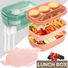 Lunch Box Kids Bento Box Students Lunch Food Containers Leakproof Microwave Safe
