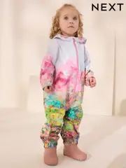 Pink Scene Waterproof Hooded Puddlesuit (3mths-7yrs) (E26578) | $46 - $55