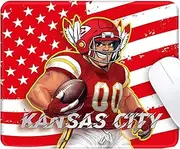 Football City Design Mouse Pad with Stitched Edges and Non-Slip Rubber Base, Premium-Textured Mouse Pad for Laptop, Computer & PC, Gaming & Working, Waterproof Mousepad