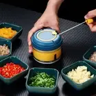Manual Garlic Chopper Crusher Food Vegetable Mincer Grinder Blender Gadgets