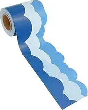 DOITOOL Chalkboard Sky Border Stickers Rollable Classroom Trim Strips Decorative Wall Border Strips for Home School