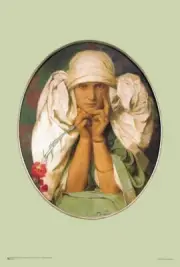 Jaroslava Mucha by Alphonse Mucha Mini Poster 12.5" x 18.5" Laminated