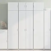 White Highboard Cabinet for Dining Room Storage, Kitchen Furniture, Buffet, Side Table, Living Room, 70x42.5x185cm